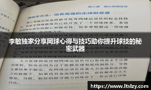 李敏独家分享网球心得与技巧助你提升球技的秘密武器